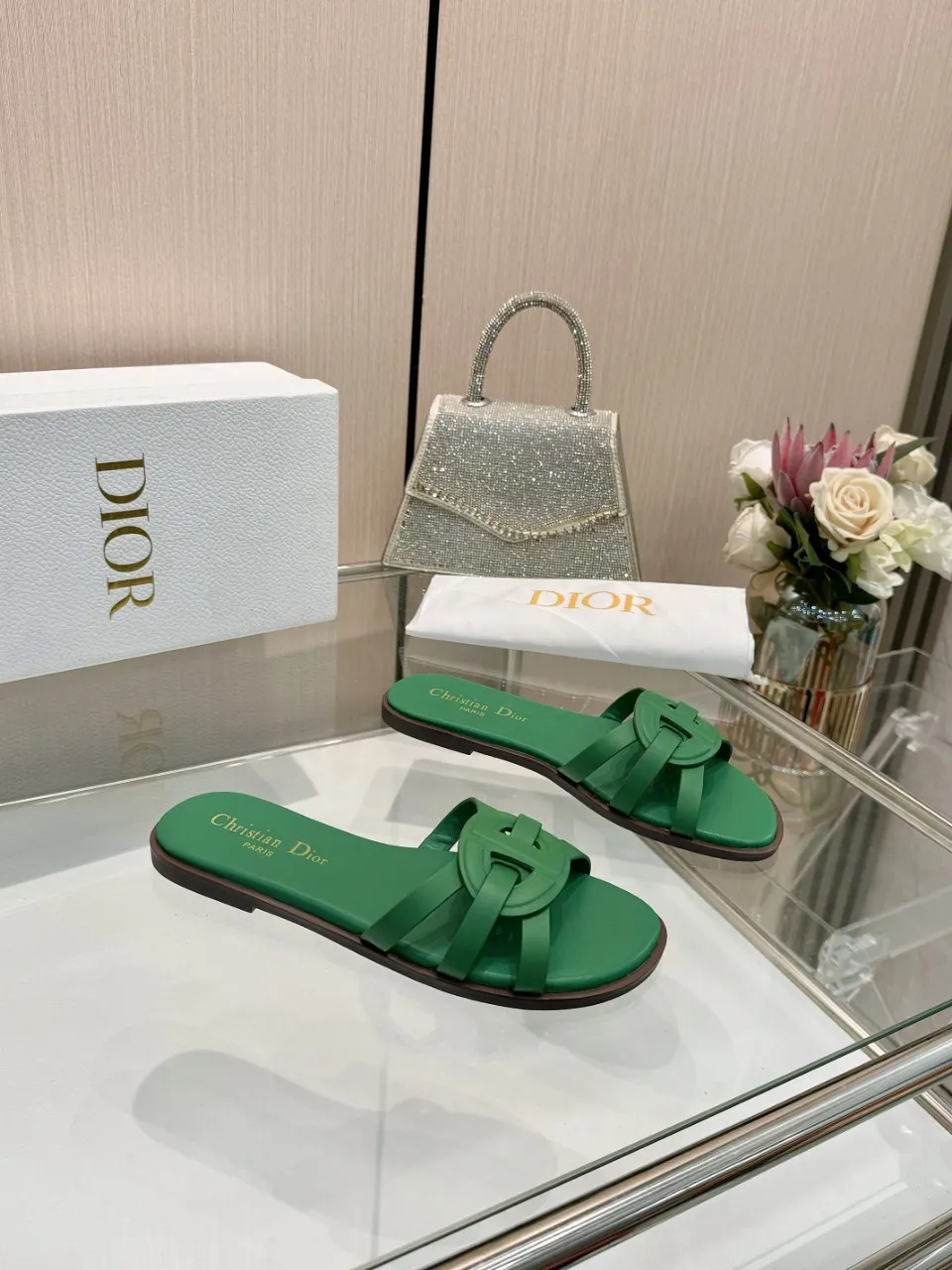 👟👟Ex-factory price 340👟👟 Dior new model, 9 colors available, cowhide fabric, code number 35-42, leather sole +40